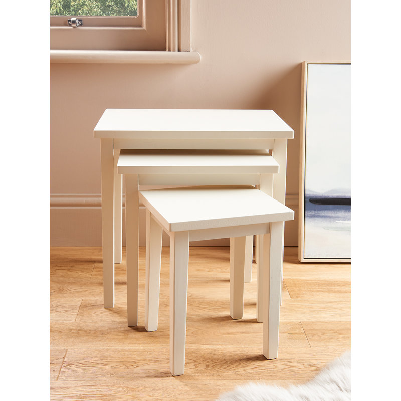 Eyanna Nesting Tables, White, White