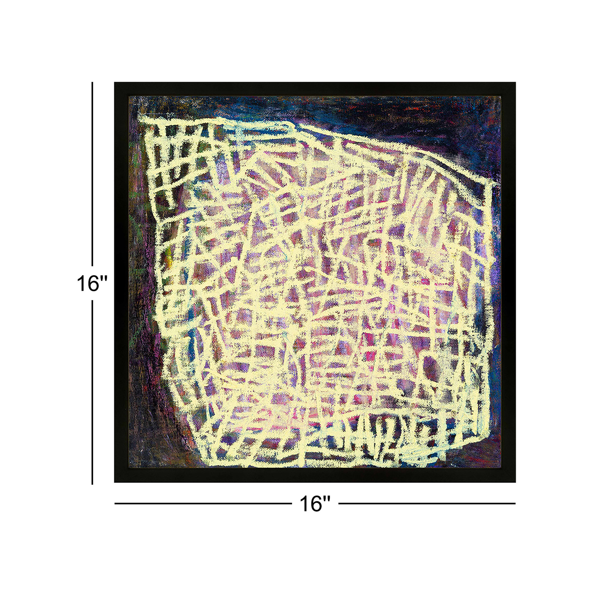 Favorite. Set Of 3 by Stephanie Dennis, Black, 16" H x 16" W  x 1.25" D