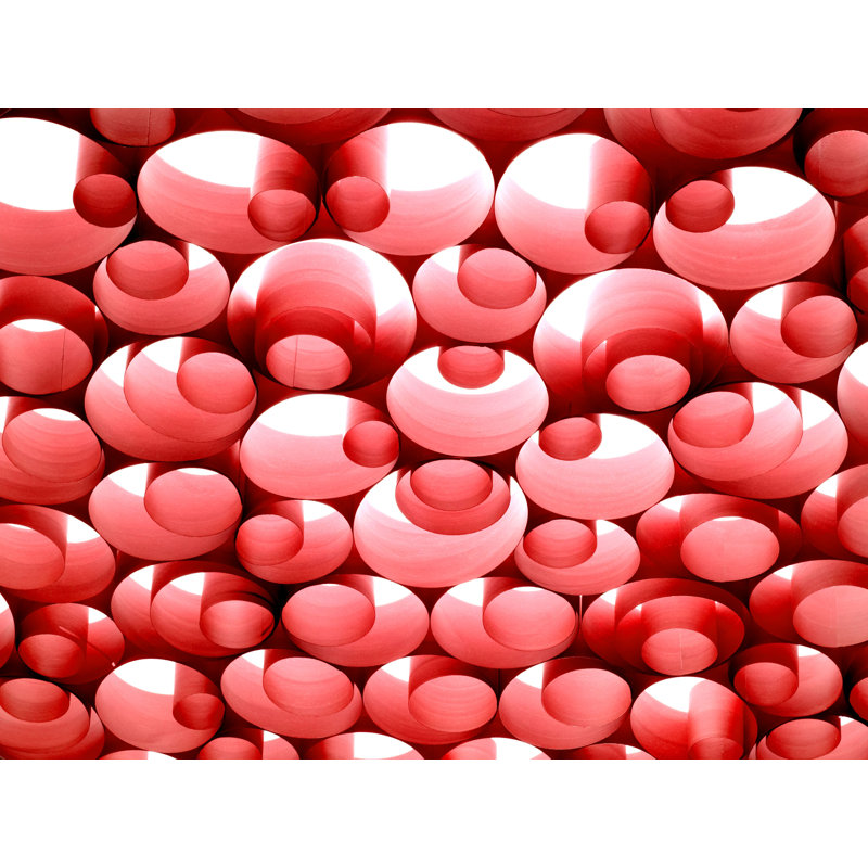 Spiro LED Chandelier, 5.9" H x 29.5" W x 29.5" D, White, Sea Blue