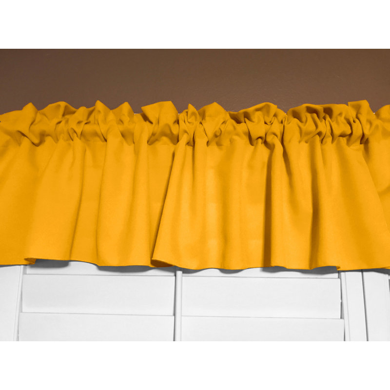 Cantonnière sur mesure l 58 po Pastorella, L 58 po x L 24 po, Jaune souci