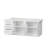 86.6" W Double-Sided Kitchen Island with Marble Surface, 6 Drawers, and 4 Doors