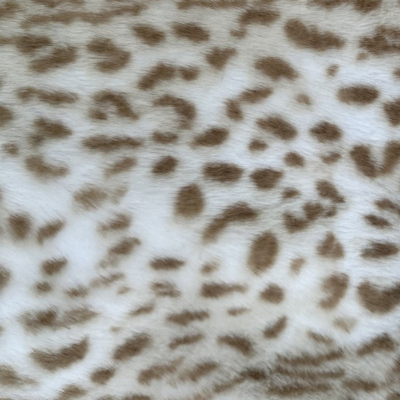 Housse de coussin rectangulaire en polyester / mélange de polyester, 12 po x 20 po, Brun / taupe, Imprimé animal