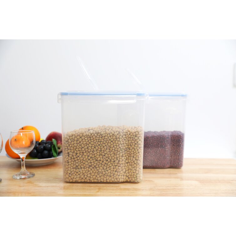 Rebrilliant Large BPA-Free Plastic Cereal Bulk Food Storage Container with  Airtight Spout Lid & Reviews