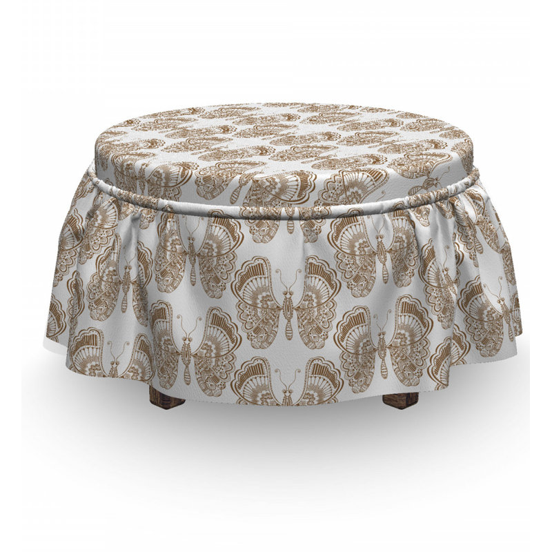 Box Cushion Ottoman Slipcover