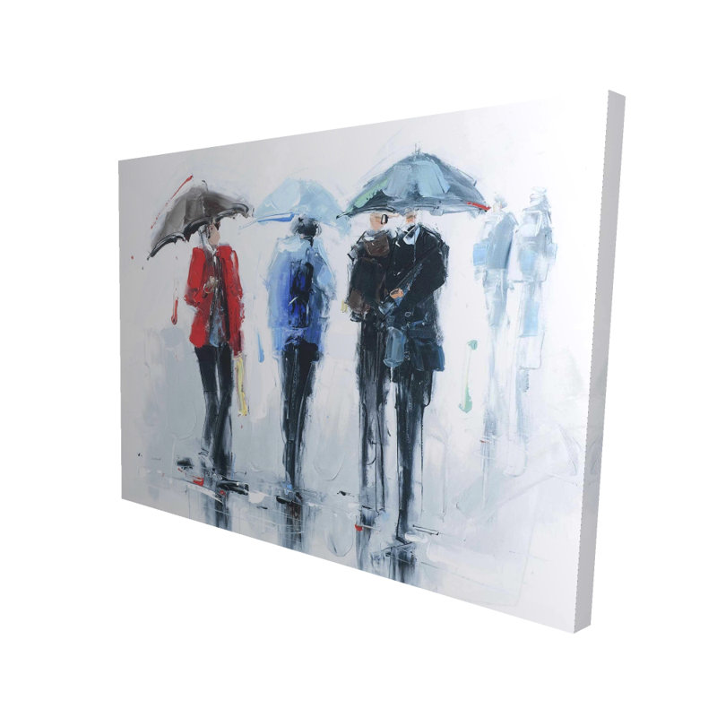 Douche printanière - Toile décorative pour femme