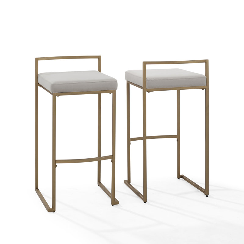 Tabouret de bar et de comptoir Progreso, Gris, Tabouret de bar (siège d'une hauteur de 30,13 po)