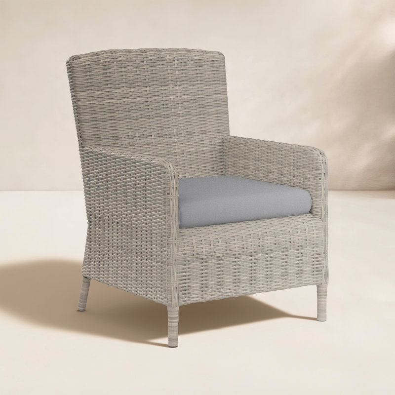 Fauteuil de patio avec coussin Manhattan, Toile granit Sunbrella®