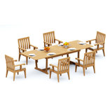 Caranas Outdoor 7 - Piece Teak Dining Set