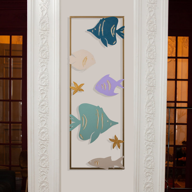 Hand-Painted Decorative Metal Accessory, 12.6 x 2.0 x 35.4 inches | 100% Metal, Thickness: 0.03 inches | Unique Finish with Color Variations | Perfect for Home Decor & Stylish Accents in Any Room