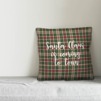 Plaid Throw Pillow