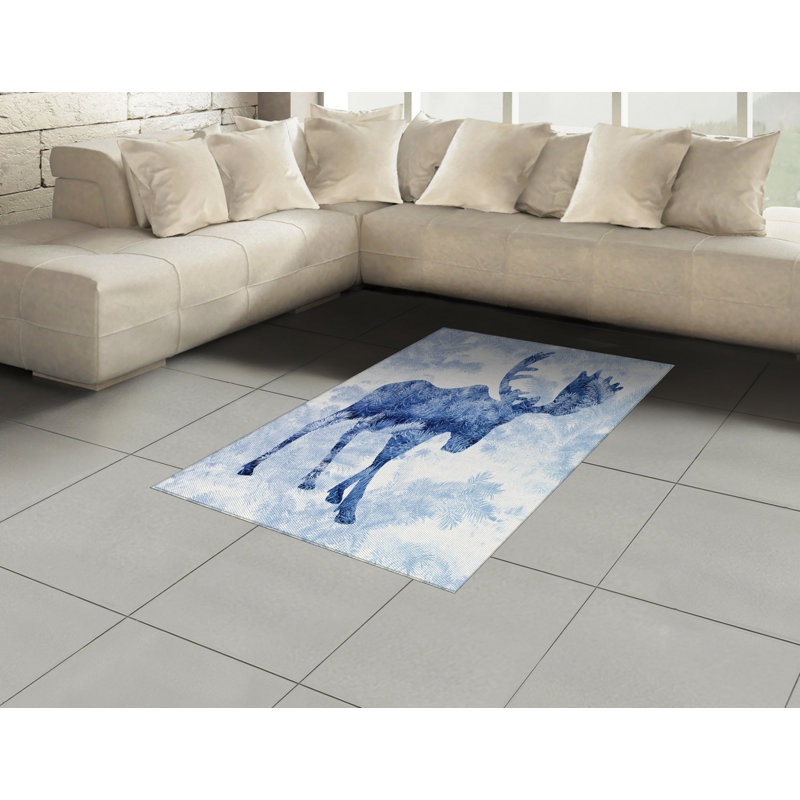 Tapis décoratif Moose, Rectangle— 4 pi x 5 pi 8 po