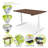 Linak DF2 Standing Desk Adjustable Metal Base Standing Desk-1840096060-1840096063