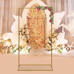 48 Adjustable Over the Table Stand, Square Metal Arch, Wedding Decor,  Floral Arch, Balloon Arch Gold 