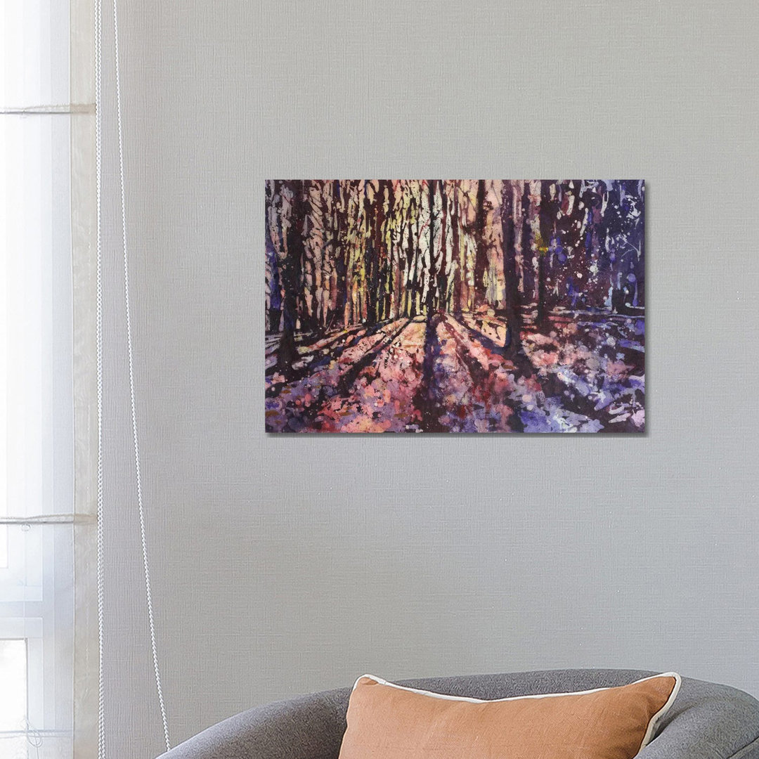 Wald bei Sonnenuntergang von Ryan Fox - Galerie-verpackte Leinwand Giclée auf Leinwand