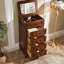 Commodes et commodes rectangulaires en bois massif noyer
