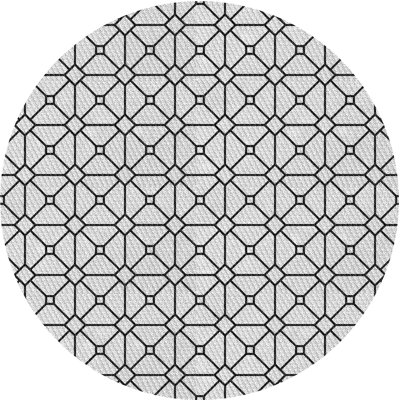 Tapis gris/noir tissé à la machine