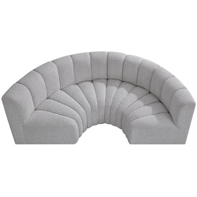 Hiten Upholstered Curved Sectional Reversible