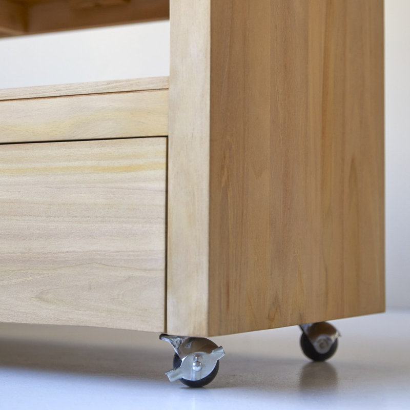 Anoa Solid Teak TV Stand, Teak