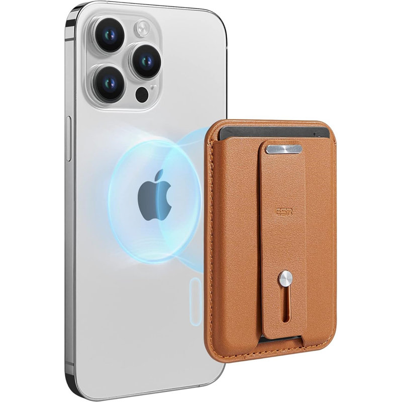 Porte-monnaie magnétique ESR HaloLock, Brun caramel