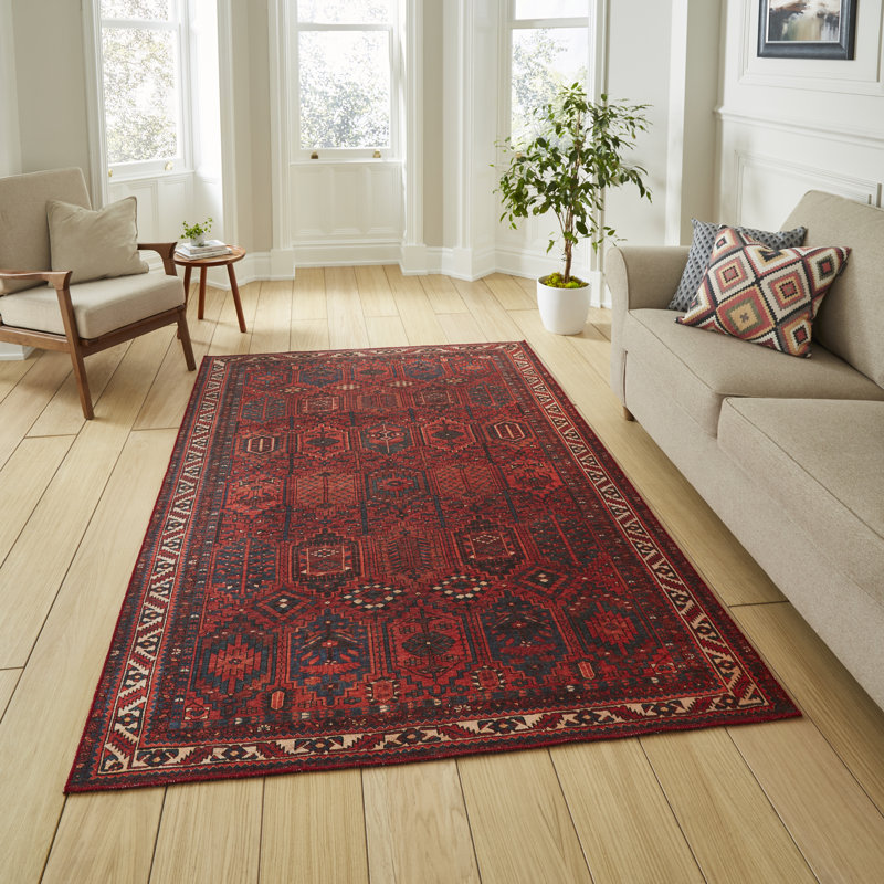 Vintage Look Digitally Printed Area Rug, Rectangle 190 x 290 cm
