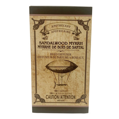 Ensemble de diffuseur à roseaux Hosley, diffuseur de roseaux apothicaire à la myrrhe et au parfum de myrrhe de 6 oz pour bâtons de salle de bain, cadeau idéal pour les mariages, le spa, le reiki et la méditation