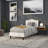 Fitzsimmons Arched Upholstered Headboard with Accent Nail Trim-377993608-377993611