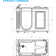 53" Freestanding Soaking Acrylic Bathtub  with Left Side Door and Side Drain