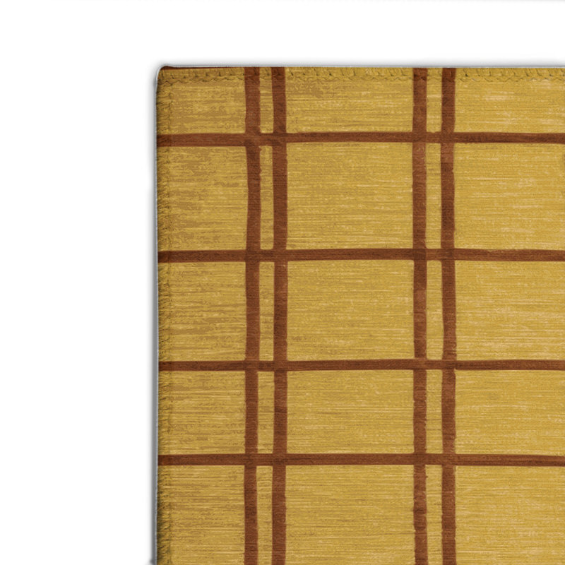 Tapis brun intérieur et extérieur Trellis, Rectangle 4pi x 6 pi