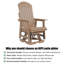 Siège de patio ergonomique pivotant Adirondack-2037534603