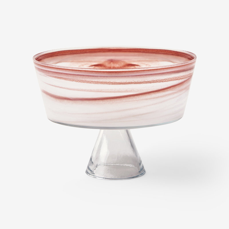 Metro Lane Glass Fruit Bowl, Brown