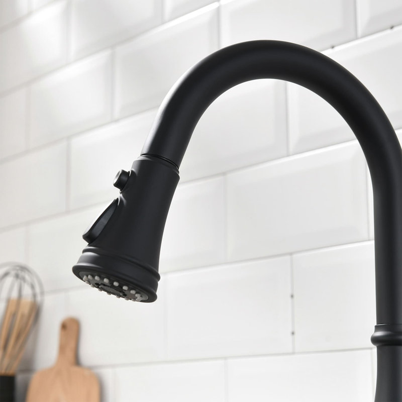 AWZTOO Kitchen Faucet, Matte Black
