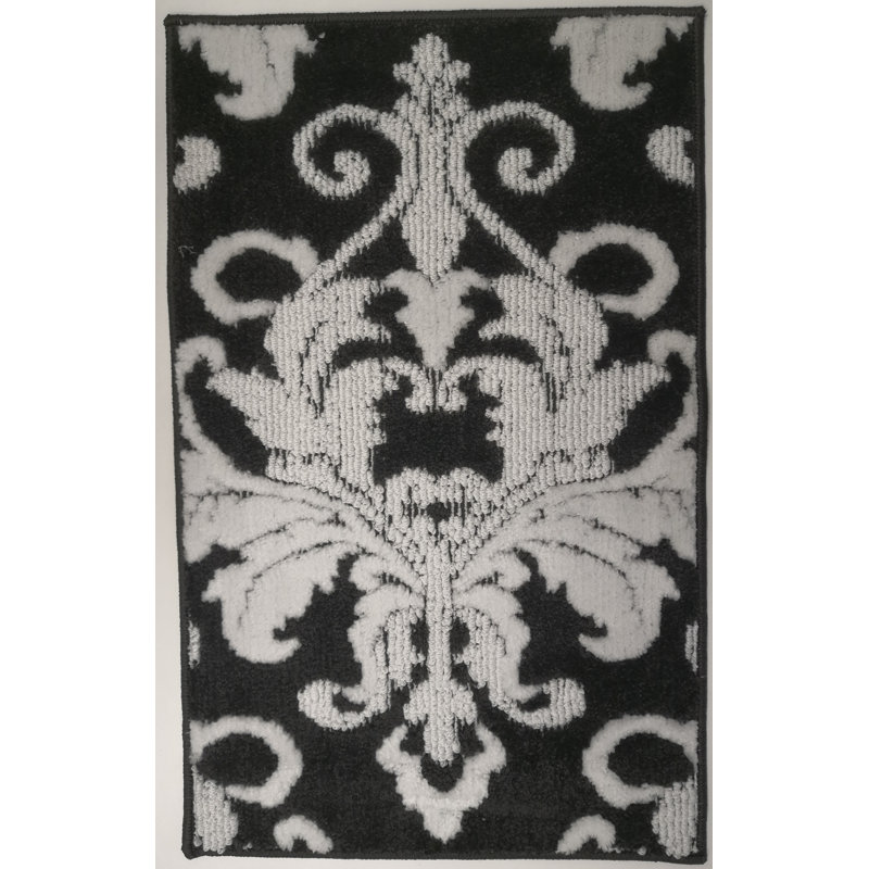Tapis d'entrée antidérapant Loren, Rouge, Rectangle 2 pi 2 po x 4 pi 11 po