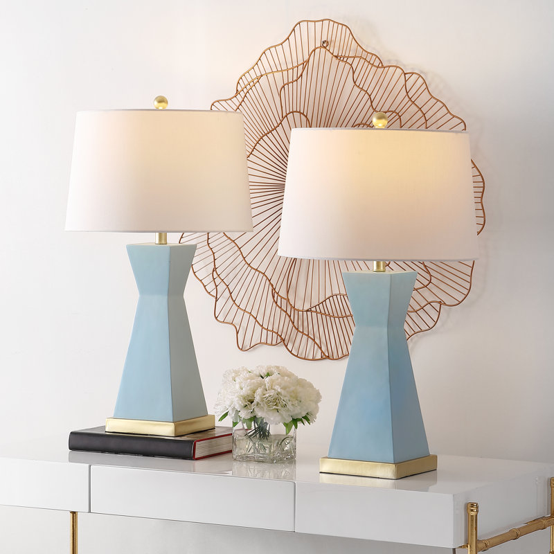 Ensemble de lampes de table 27 po Hanham, Blue