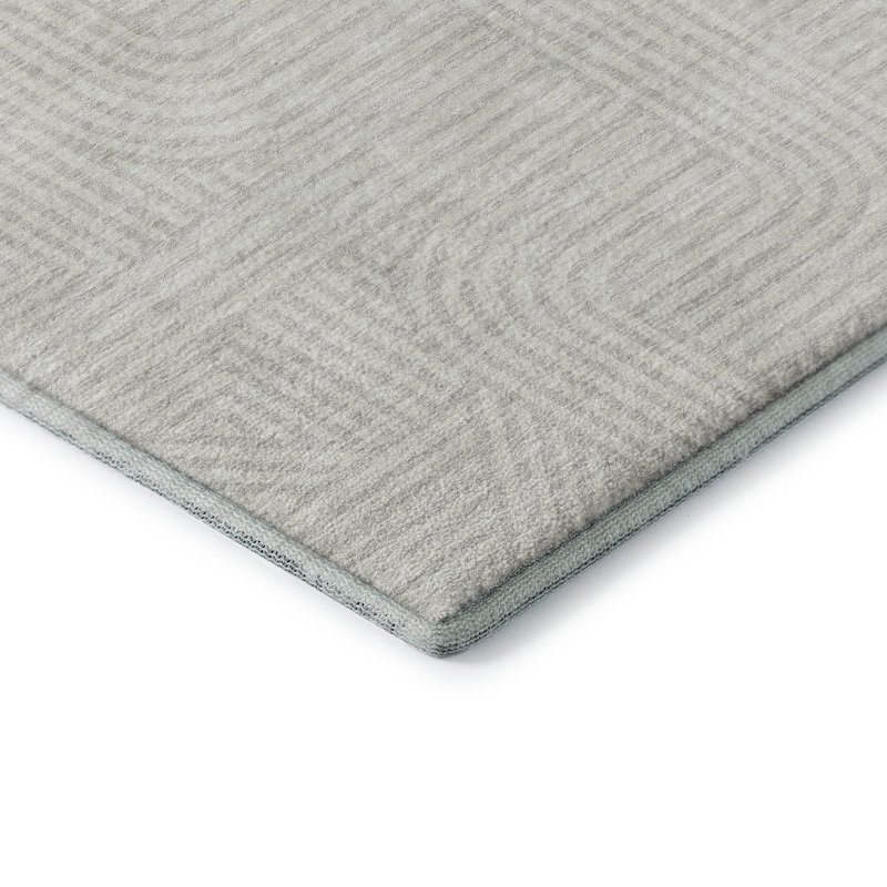 Tapis ivoire Prisco lavable à la machine de qualité supérieure, Rectangulaire 3 pi x 5 pi