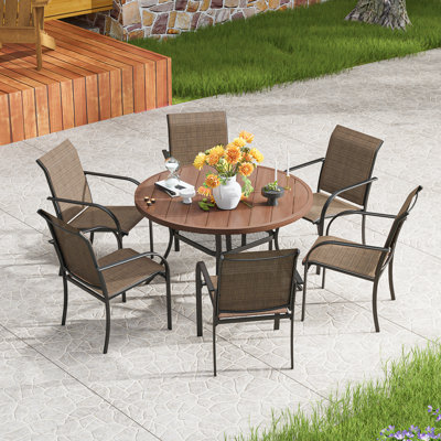 Ensemble repas d'extérieur L 47,2 po Devalious