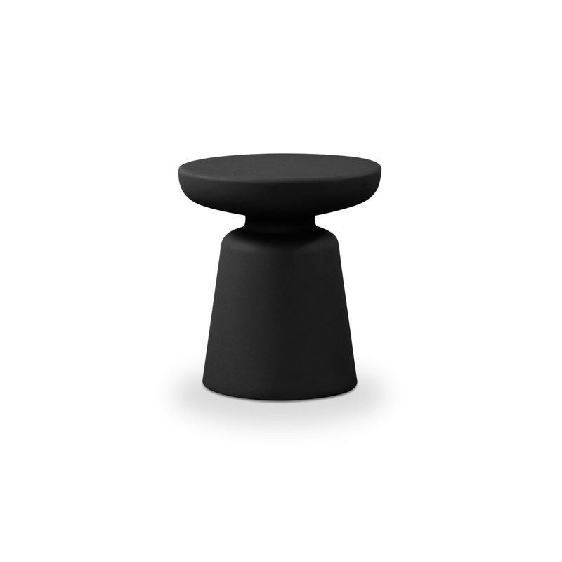 Table d'appoint d'extérieur Nevitt - noir, Noir