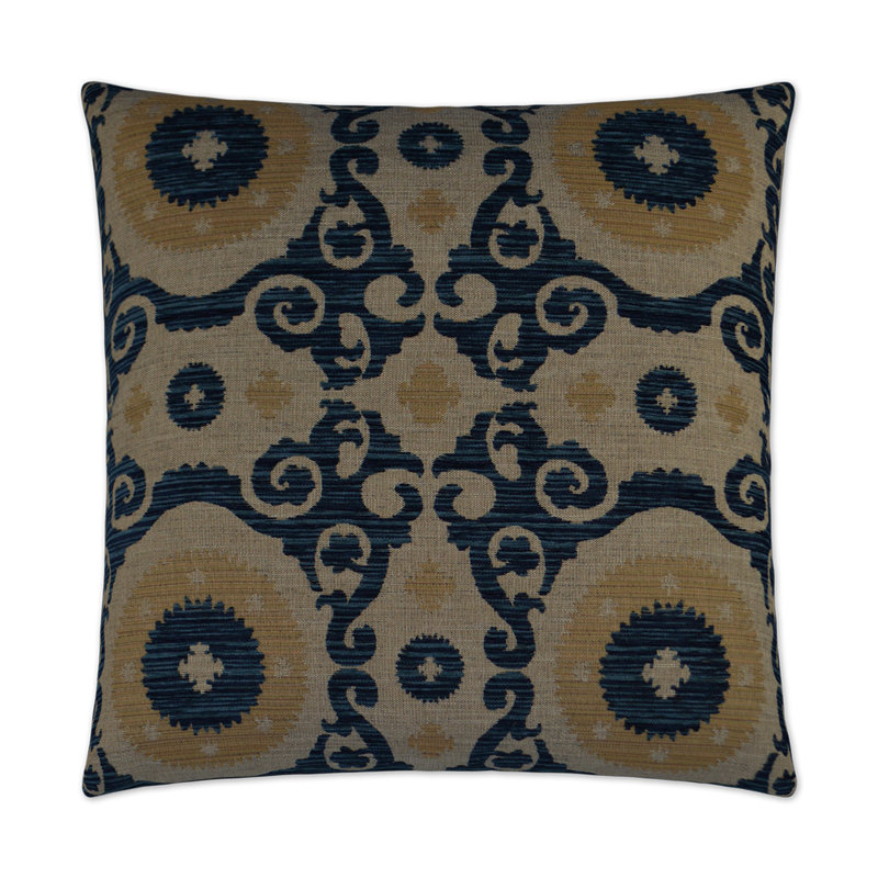Utah Square Pillow Cover & Insert, Sapphire, 22"H x 22"W