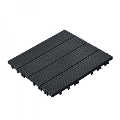 Interlocking Deck Tiles 10 Pack 12"x12" Waterproof for Porch