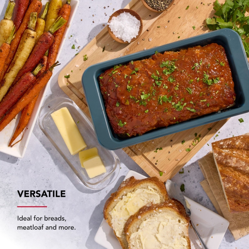 9X5in Nonstick Aluminized Steel Loaf Pan, Pistachio, Agave