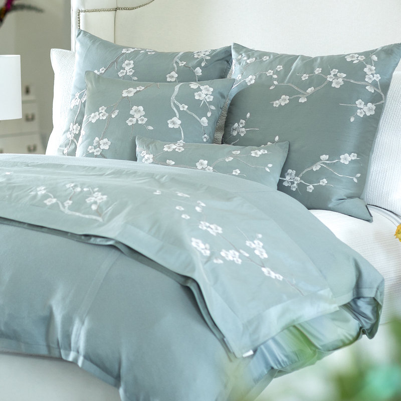 Blossom Silk Lumbar Pillow Cover & Insert, 14" x 22"