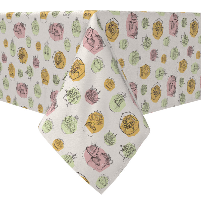 Rectangular Cotton Twill Tablecloth