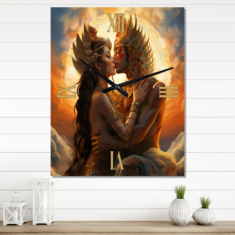 Horloge murale Sacred Love Divine Couple, Très grand