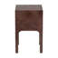 Table de chevet moderne en noyer foncé Bali & Pari Kayla