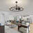 41-Inch Wagon Wheel Chandelier Fan-222777446