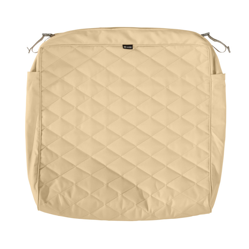 Ayvion Outdoor 3'' Bench Cushion Cover, Chamomile, 25" W x 25" D