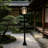 Solar Post Light Streetlight Black Aluminium