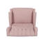 Fauteuil inclinable surdimensionné capitonné à oreilles avec garniture cloutée