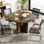 Table de conférence 39,37 "brun foncé avec base en X pour 4 personnes ou petite table de réunion