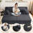 Oversized Double Chaise Lounges Indoor, Upholstered Boneless Cloud Stupendous Oversized Chaise Lounge Couch Luxury Sofa Bed Deep Seat, Corduroy Lounge Chair,2 Pieces-1701970779