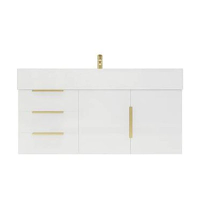 Meuble-lavabo mural 41,94 po avec lavabo